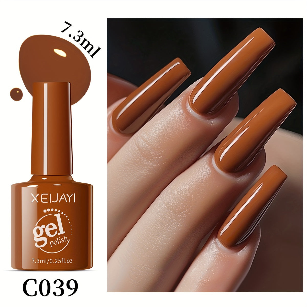 XEJAYI Gel Polish Autumn Winter Collection 9 Colors C039 UV Smooth Finish