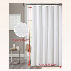 Machine Washable Water Repellent Shower Curtain for Bathroom