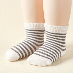 Striped Star Knit Socks Soft Comfortable Breathable Boys Girls Accessories