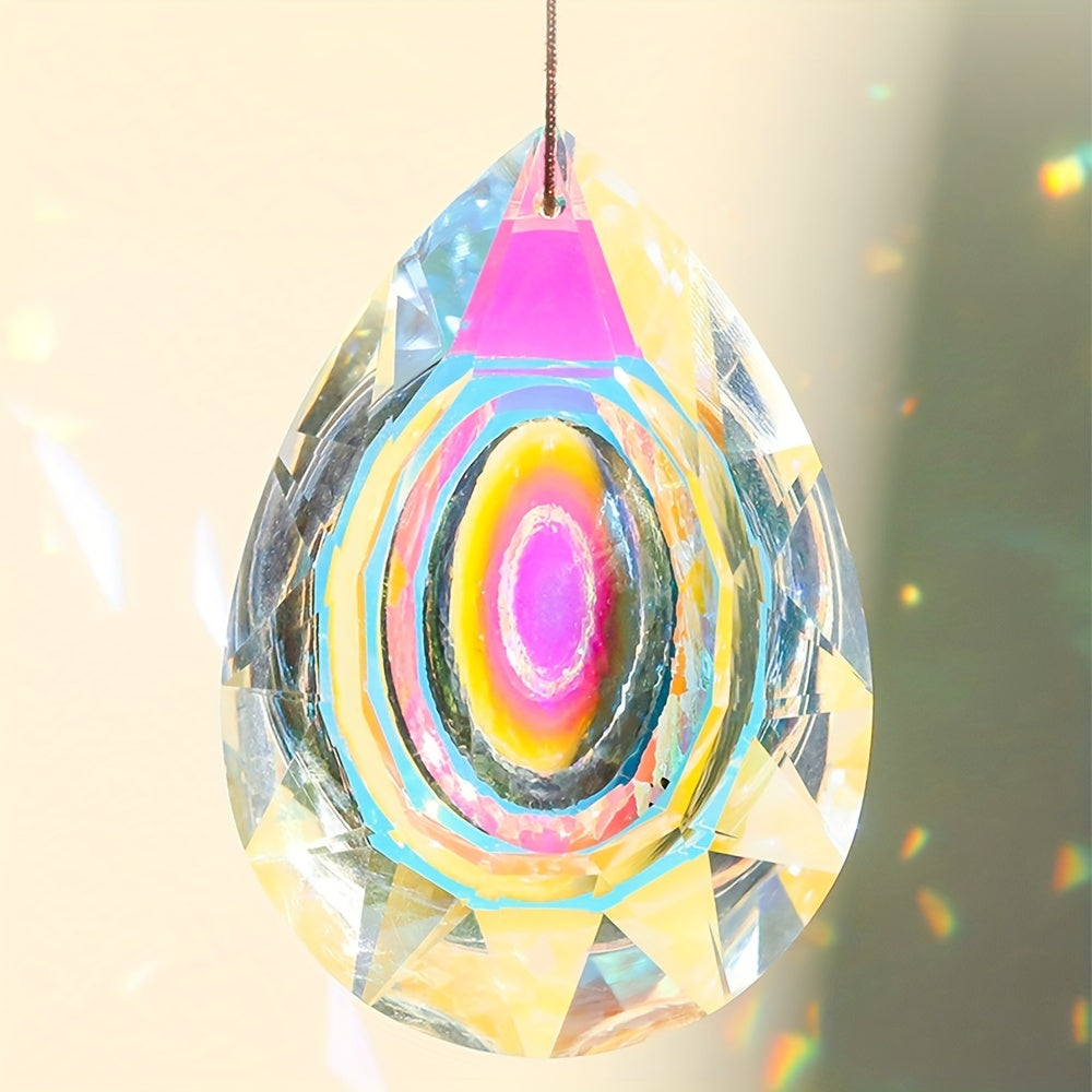 Crystal Sun Catcher Rainbow Prism Light Catcher Dragon Eye Crystal Pendant