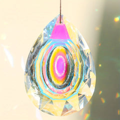 Crystal Sun Catcher Rainbow Prism Light Catcher Dragon Eye Crystal Pendant