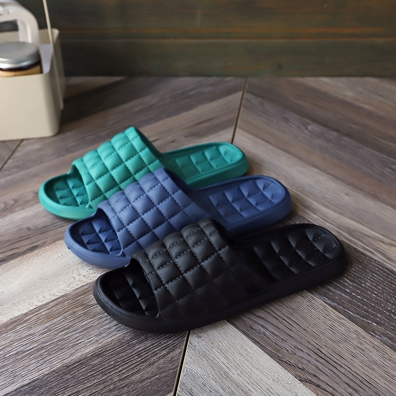 Unisex Lightweight Non Slip Open Toe Slides for Indoor Home House Shoes