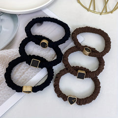 4pcs Elastic Hair Tie Ponytail Holders For Girls