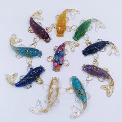 Crystal Gravel Drop Glue Fish Shape Small Ornaments Gift Fish Tank Aqu