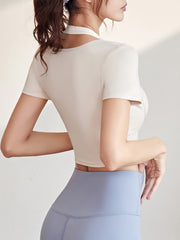 Quick Dying Activewear Sports T-shirt for Women
