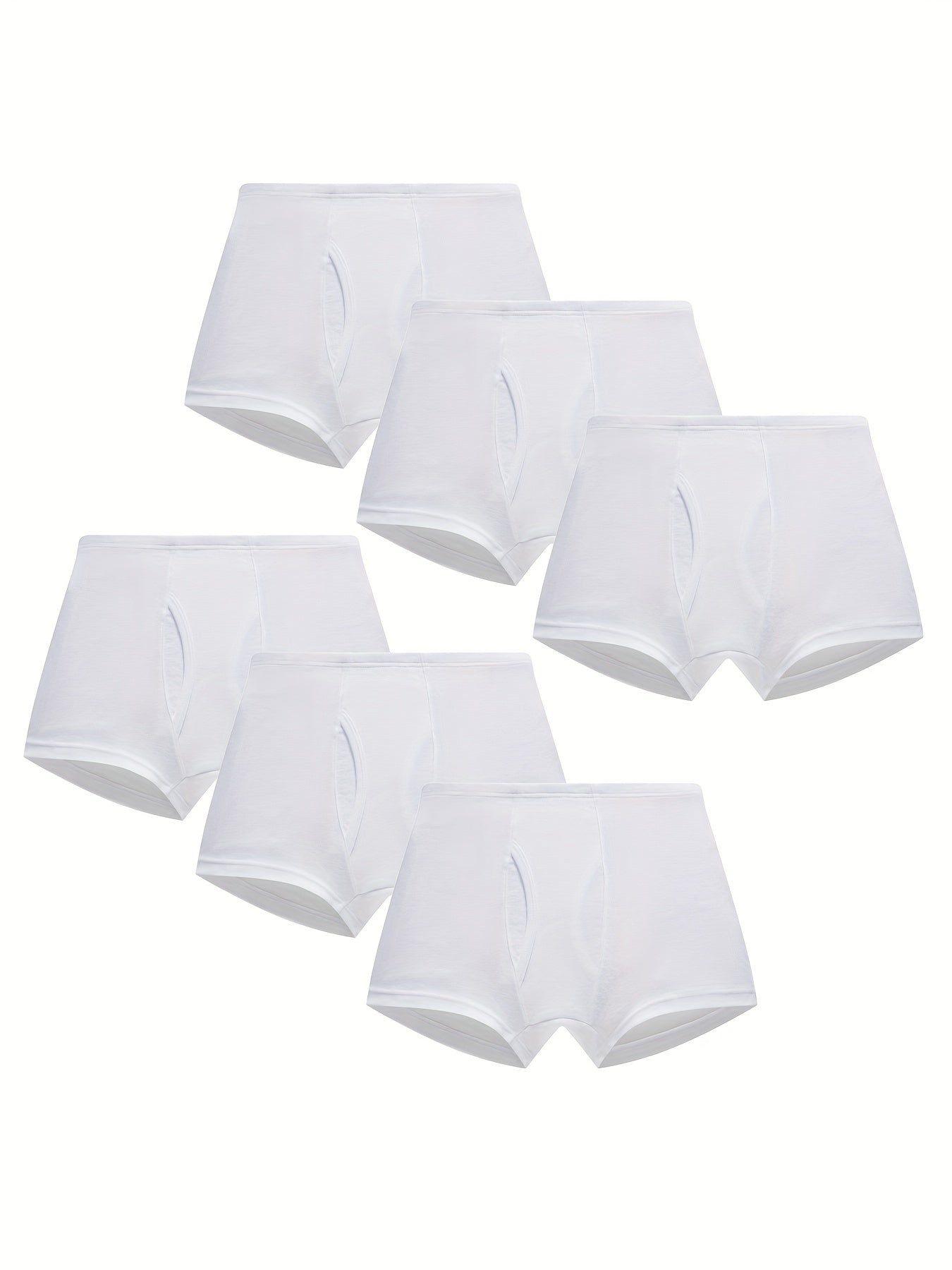 6pcs Boys Boxer Briefs Elastic Waist Pure Comfortable Underwear Kids Clothes