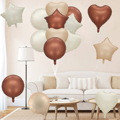 8pcs45 72 Cm Cream Caramel Love Ball Balloons Set