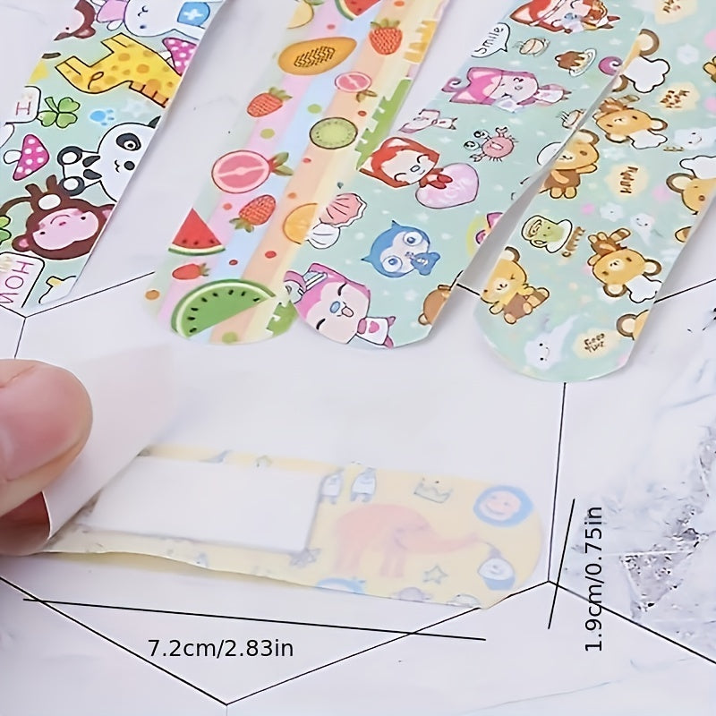 120pcs 12 Zodiac Animal Bandages - Kids Waterproof & Sterile First Aid Stickers