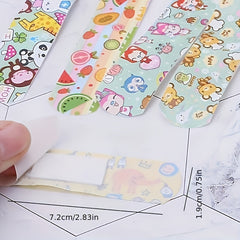 120pcs 12 Zodiac Animal Bandages - Kids Waterproof & Sterile First Aid Stickers