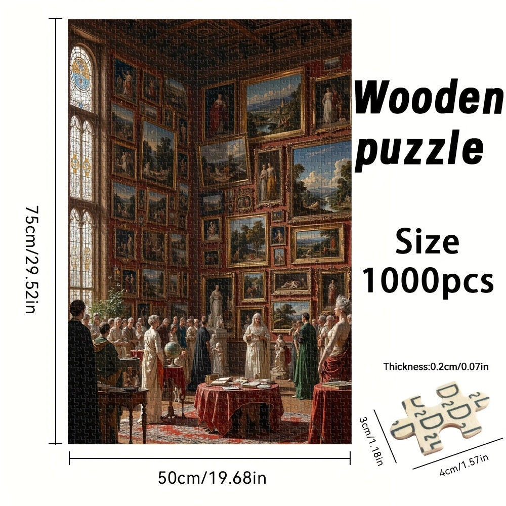 1000pc Art Gallery Puzzle Historic Renaissance Figures Vintage Art Project
