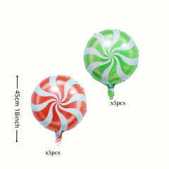 10pcs 45 72 Cm Christmas Rotating Foil Balloon Decoration