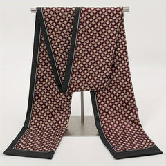 Men's Printed Double Layer Neck Scarf
