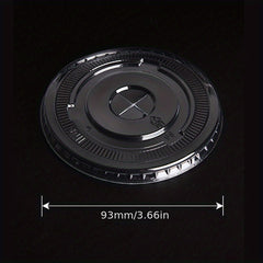 50pcs 270ml 9 Oz Disposable Plastic Cup With Lid - Wedding Party Christmas Cup