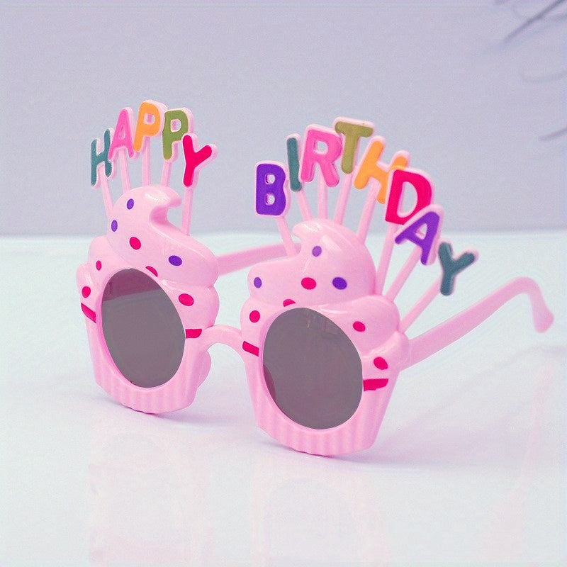 2pcs Girl's Birthday Glasses Children's Party Funny Accessories