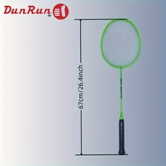DUNRUN 1pc Full Carbon Badminton Racket with Overgrip