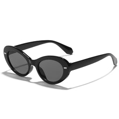 Vintage Ladies Oval Sunglasses UV Protection