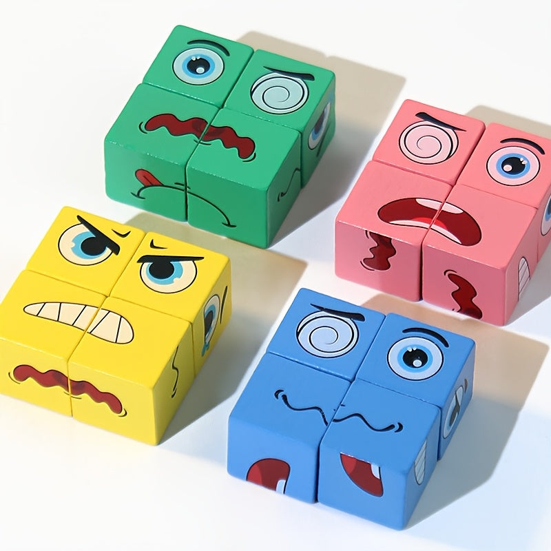 Face Changing Cube Puzzle Fun Focus Game Age 6