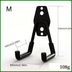 Heavy Duty Metal Hook Holds Up To 20kg Tools with 8 Screws Set
