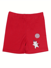 Girls Unicorn Cat Cow Graphic Leggings Dance Shorts Breathable Safety Short