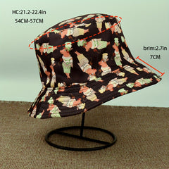 Miss Horse Print Sunshade Bucket Hat for Men Women