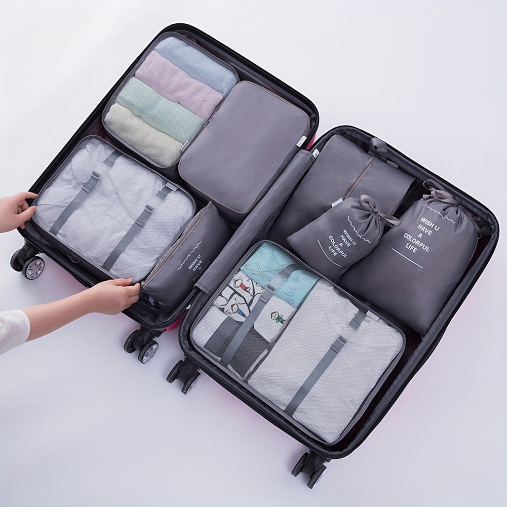 9 PCS Travel Luggage Bags Dustproof Clothes Bags