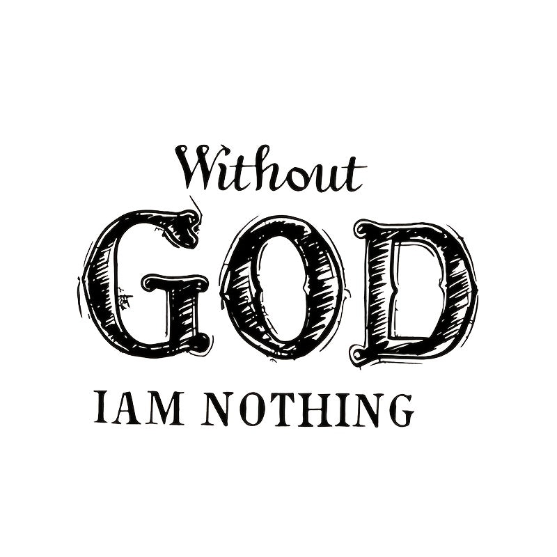 God's Letter Washable Iron On Decals for DIY T Shirts Hoodies & More