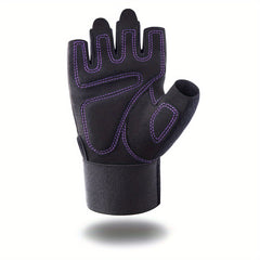 Sports Gloves with Wrist Wrap Support for Weightlifting Training