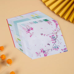 50 Sheets Double Sided Origami Paper Kit Pink Cartoon Pattern Easy Folding