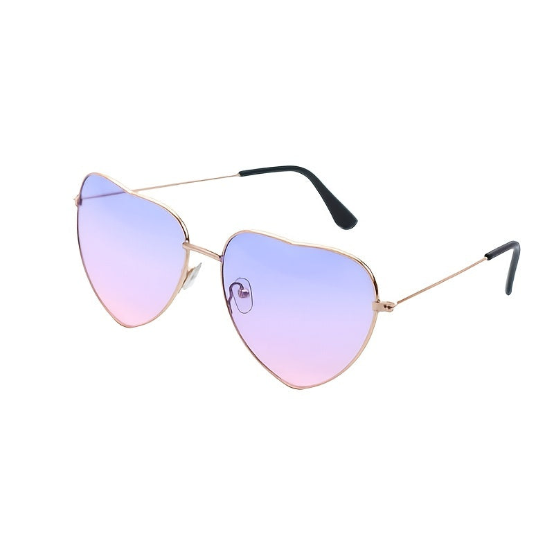 Y2K Ombre Heart Sunglasses UV400 Sun Shades