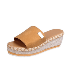 Women's Platform Espadrilles Wedge Slippers Lightweight Slides