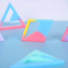 Epoxy Resin Mold Triangle Earrings Silicone Mold