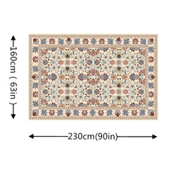 Vintage Boho Shaggy Rug 90in Non Slip Living Room Carpet