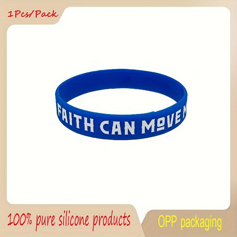 Colorful Slogan Silicone Bracelet Wristband