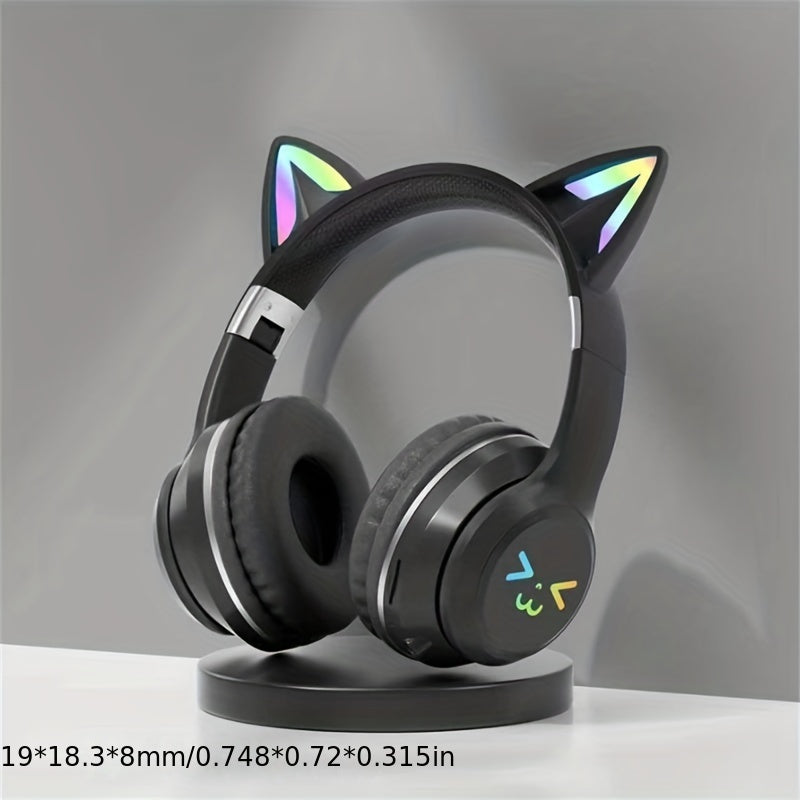 Colorful Cat Ear Earphones Wireless Headband Music Network