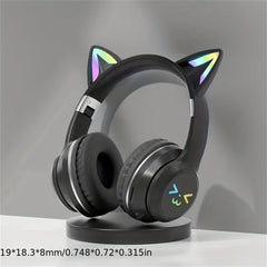 Colorful Cat Ear Earphones Wireless Headband Music Network