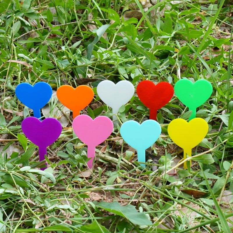 50pcs Love Shaped Succulent Labels Waterproof Plant Insertion Labels