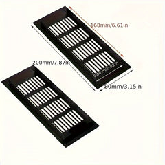 2pcs Grille Aluminum Ventilation Port for Home Kitchen