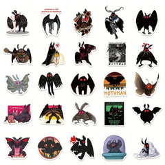 50pcs Monster Mothman Series Stickers - Waterproof DIY Sticker Pack