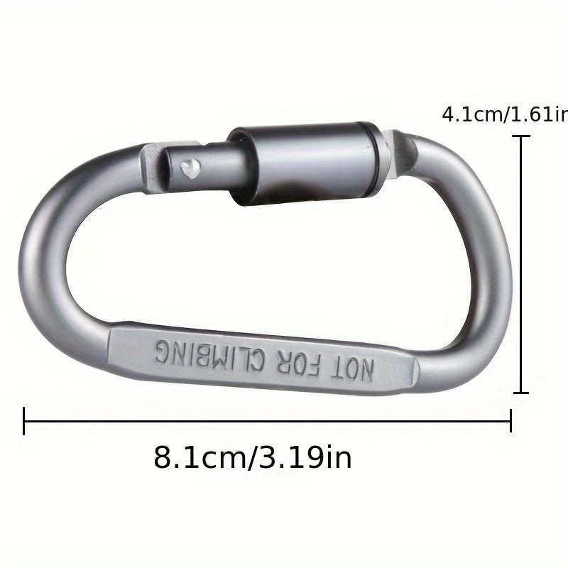 Aluminum D-ring Buckle Carabiners for Outdoor Camping