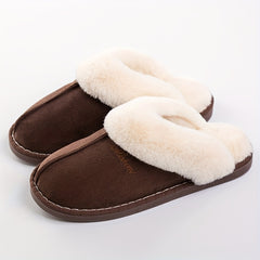 Men's Warm Non-slip Slippers Comfy House Home Shoes Winter