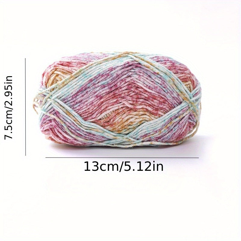 4 Strand Wool Ball Knitted Scarf, 60% Cotton 40% Thread, 100 Meters, Handwoven