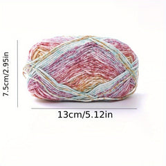 4 Strand Wool Ball Knitted Scarf, 60% Cotton 40% Thread, 100 Meters, Handwoven