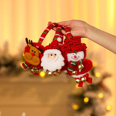 Christmas Earmuffs Adults Santa Snowman Reindeer Golden Bells Ear Warm