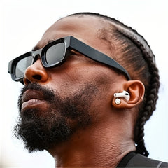 Rectangular Frame Sunglasses Hip Hop Street Style Eyewear