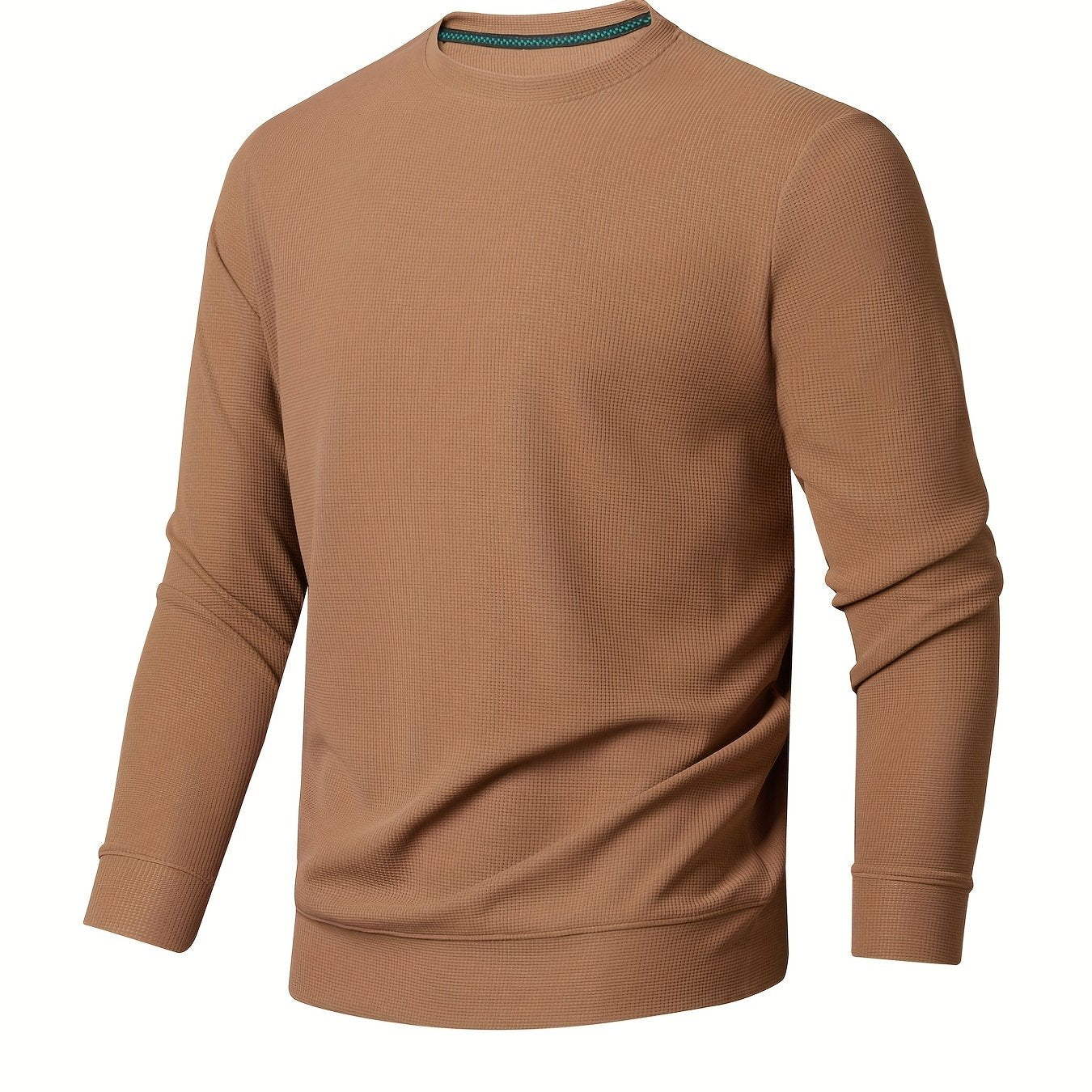 Knitted Sweater Men's Casual Warm Crew Neck Pullover for Fall Winter