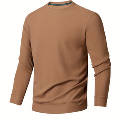 Knitted Sweater Men's Casual Warm Crew Neck Pullover for Fall Winter