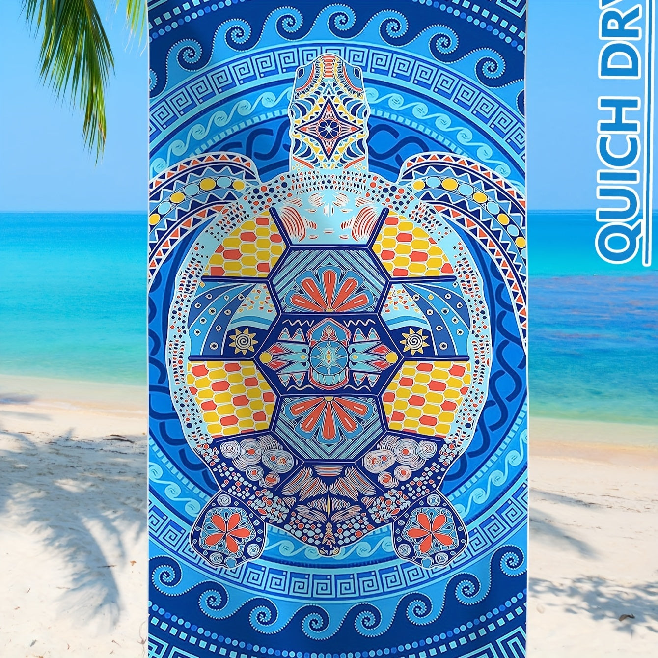 Microfiber Lightweight Beach Towel Soft Absorbent Sandproof Printed Blanket