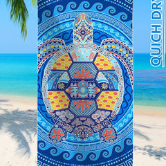 Microfiber Lightweight Beach Towel Soft Absorbent Sandproof Printed Blanket