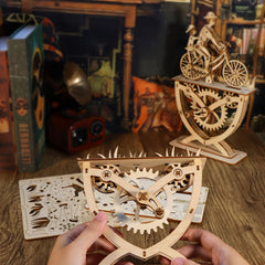 3D Father Daughter DIY Model Kit Wood Craft Brain Teaser for Christmas