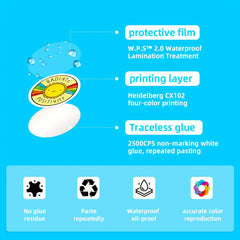 100pcs Colorful Waterproof Vinyl Stickers - Bulk Sticker Packs